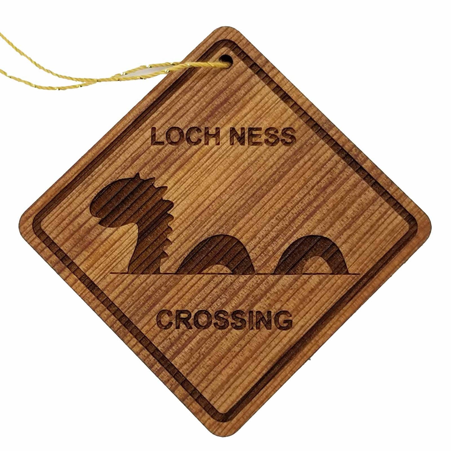 Wholesale Loch Ness Crossing Ornament - Lochness Monster - Wood Souvenir