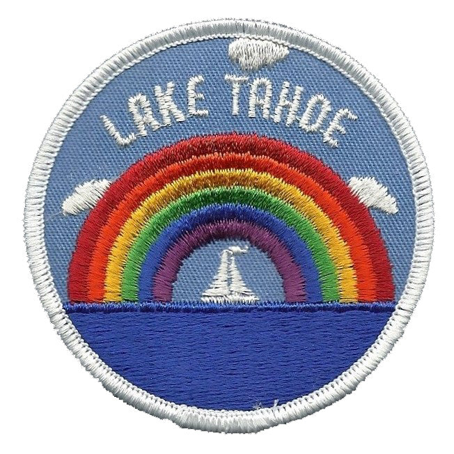 Nevada Patch - Iron On Lake Tahoe - California Souvenir - Rainbow Badge Emblem