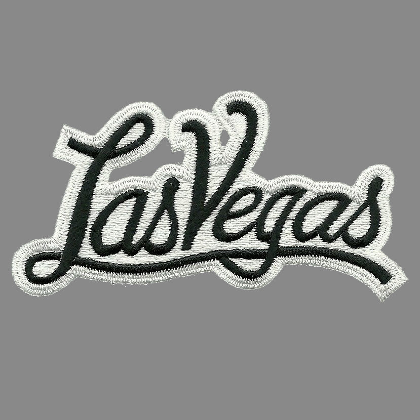 Nevada Patch - Iron On Las Vegas - Script Font Souvenir Badge Emblem Travel Patch