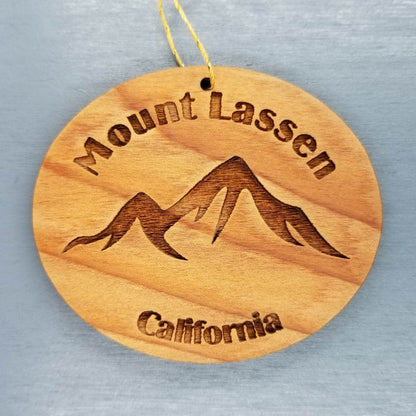 Wholesale Mount Lassen Ornament Mountains Wood California Souvenir