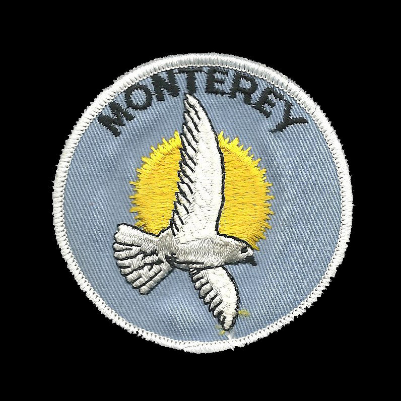 California Patch - Monterey Seagull - Iron On Monterey Souvenir Emblem Badge