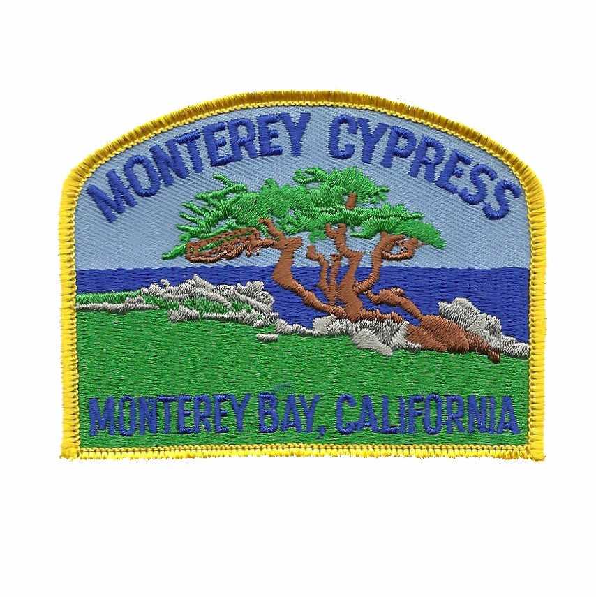 California Patch - Iron On Monterey Bay Cypress Tree Souvenir Badge Emblem