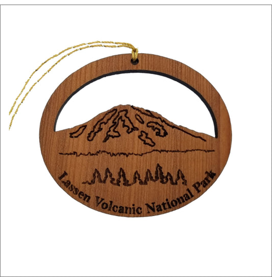 Wholesale Mt Lassen Volcanic National Park Souvenir - Wood Christmas Ornament