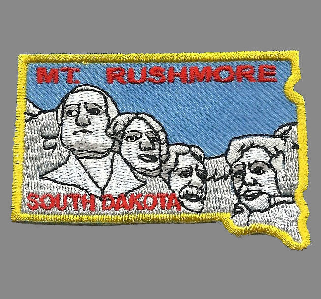 Mt Rushmore Patch - South Dakota - Iron On Souvenir Badge Emblem