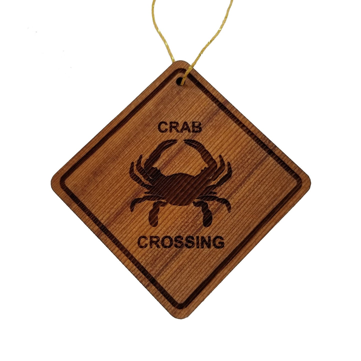 Wholesale Crab Crossing Ornament - Crab Wood Souvenir