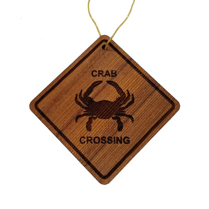 Wholesale Crab Crossing Ornament - Crab Wood Souvenir