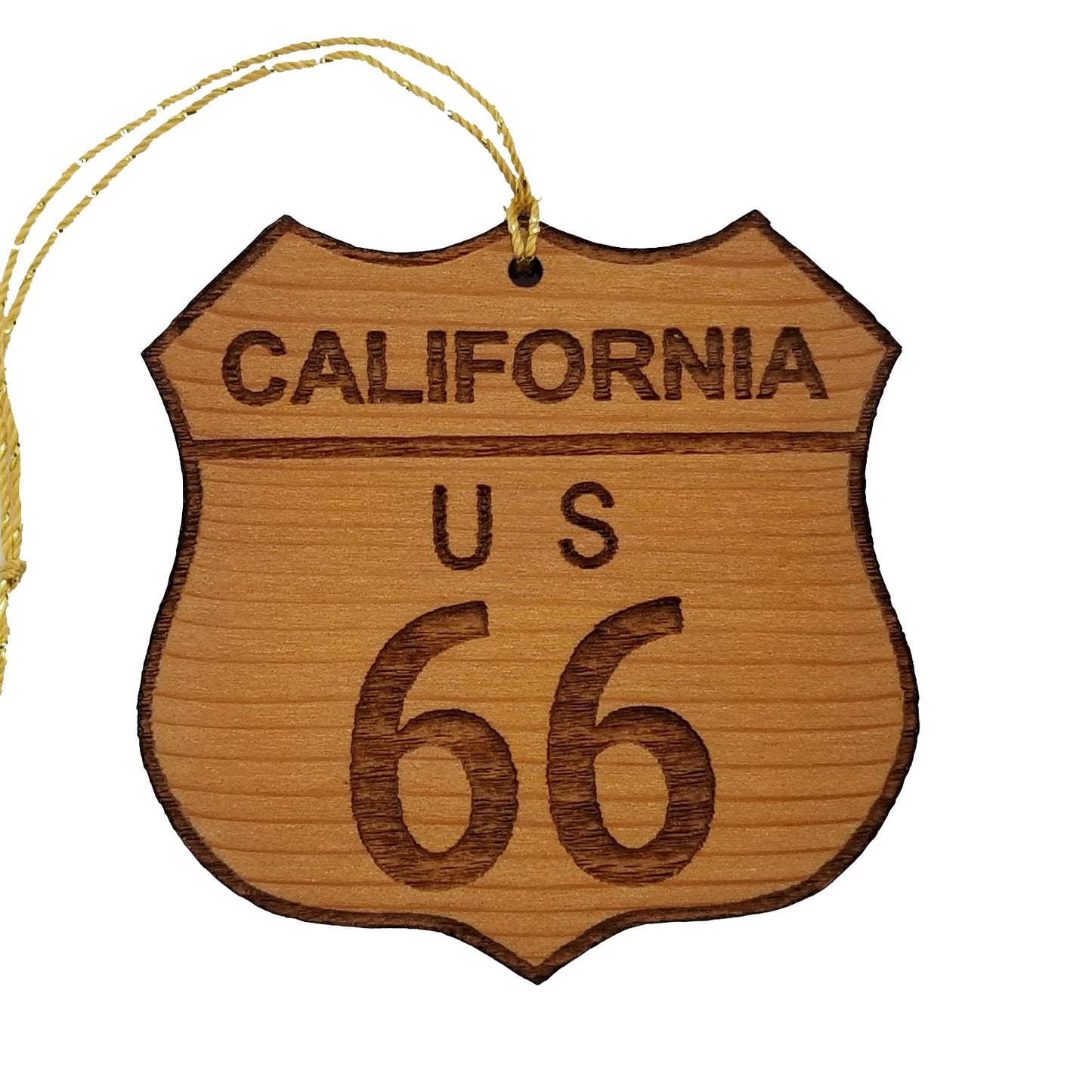 Wholesale Route 66 Ornament - California Christmas - Road Sign Wood Souvenir