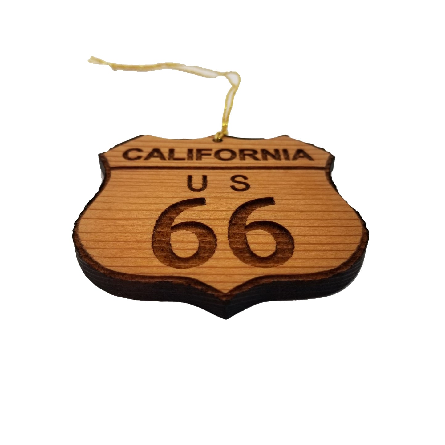 Wholesale Route 66 Ornament - California Christmas - Road Sign Wood Souvenir