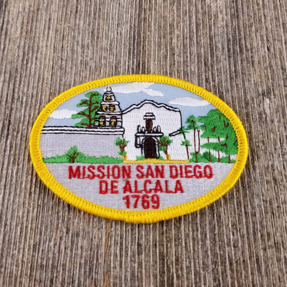 California Patch - Iron On Mission San Diego De Alcala 1769 Souvenir Badge Emblem