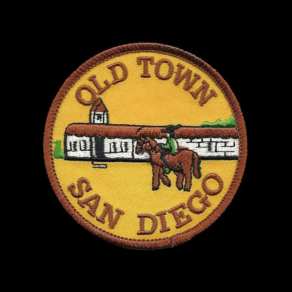 California Patch - San Diego Iron On Souvenir - Old Town - Mission Pueblo Badge Emblem