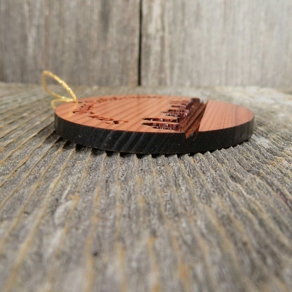 San Diego California Skyline Christmas Ornament California Laser Cut Handmade Wood Ornament Made in USA