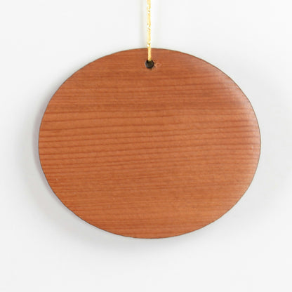 San Francisco Skyline Christmas Ornament Wood Souvenir Redwood Memento