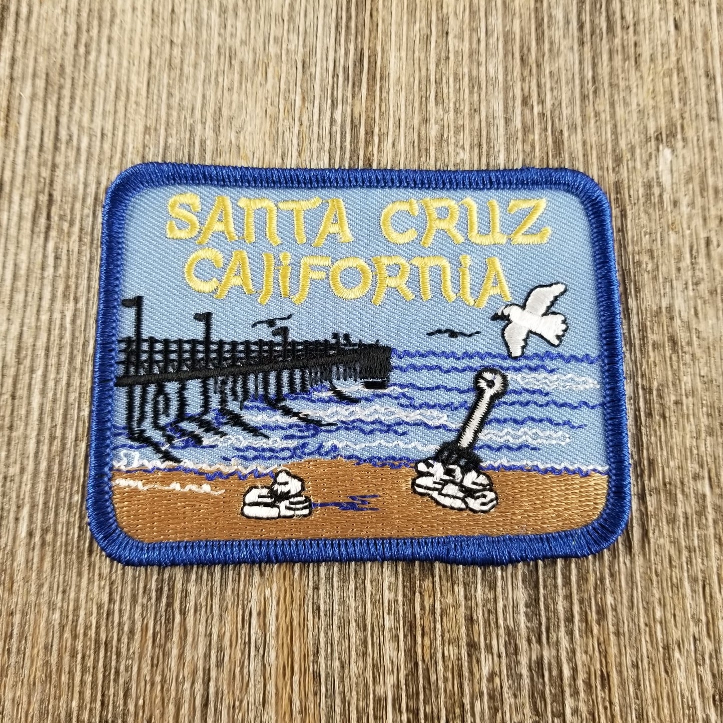 Santa Cruz Pier California Iron On Patch Souvenir Badge Emblem