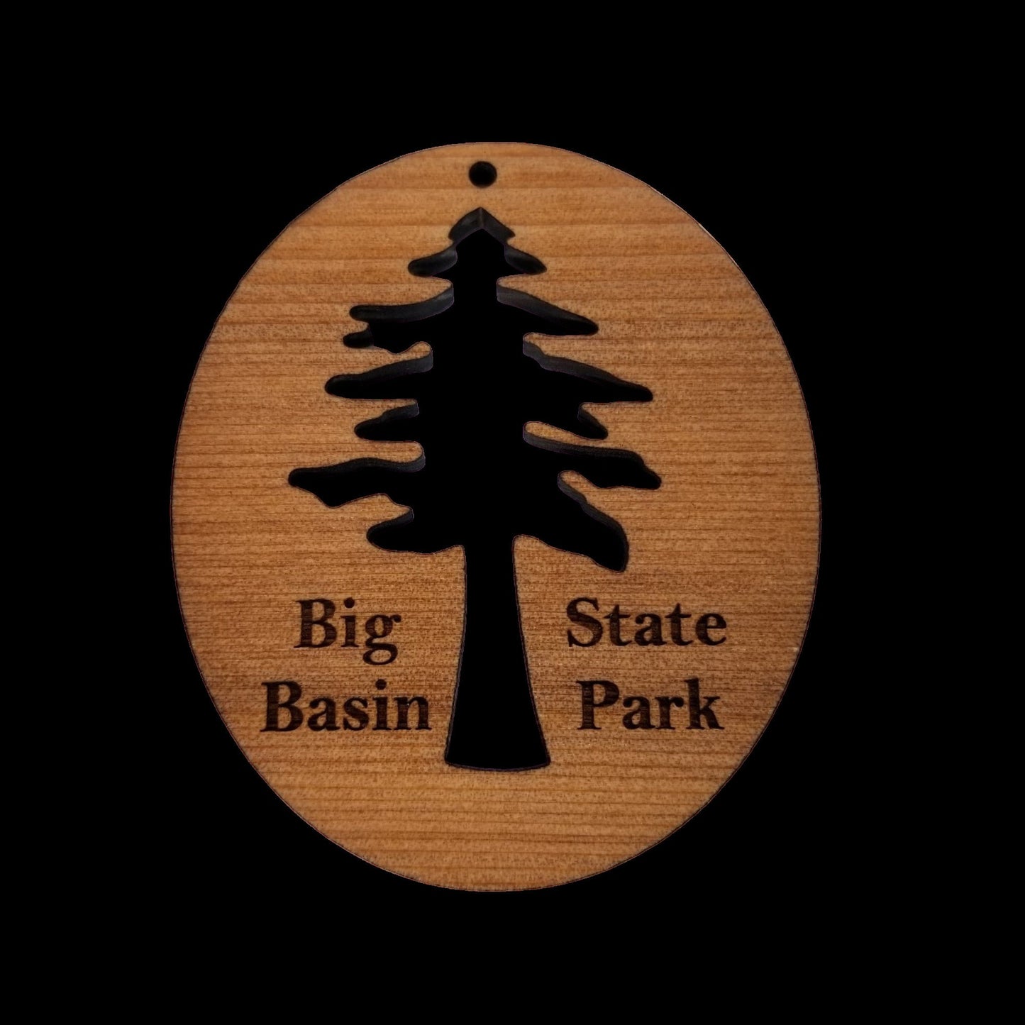 Wholesale Big Basin State Park Wood Ornament Redwood Tree Souvenir