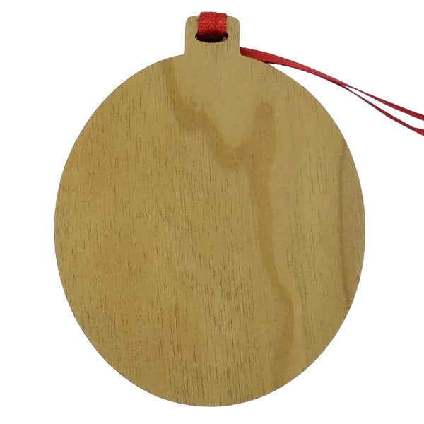 Alaska Whale Christmas Ornament Wood Laser Cut and Engraved - Killer Whale Orca