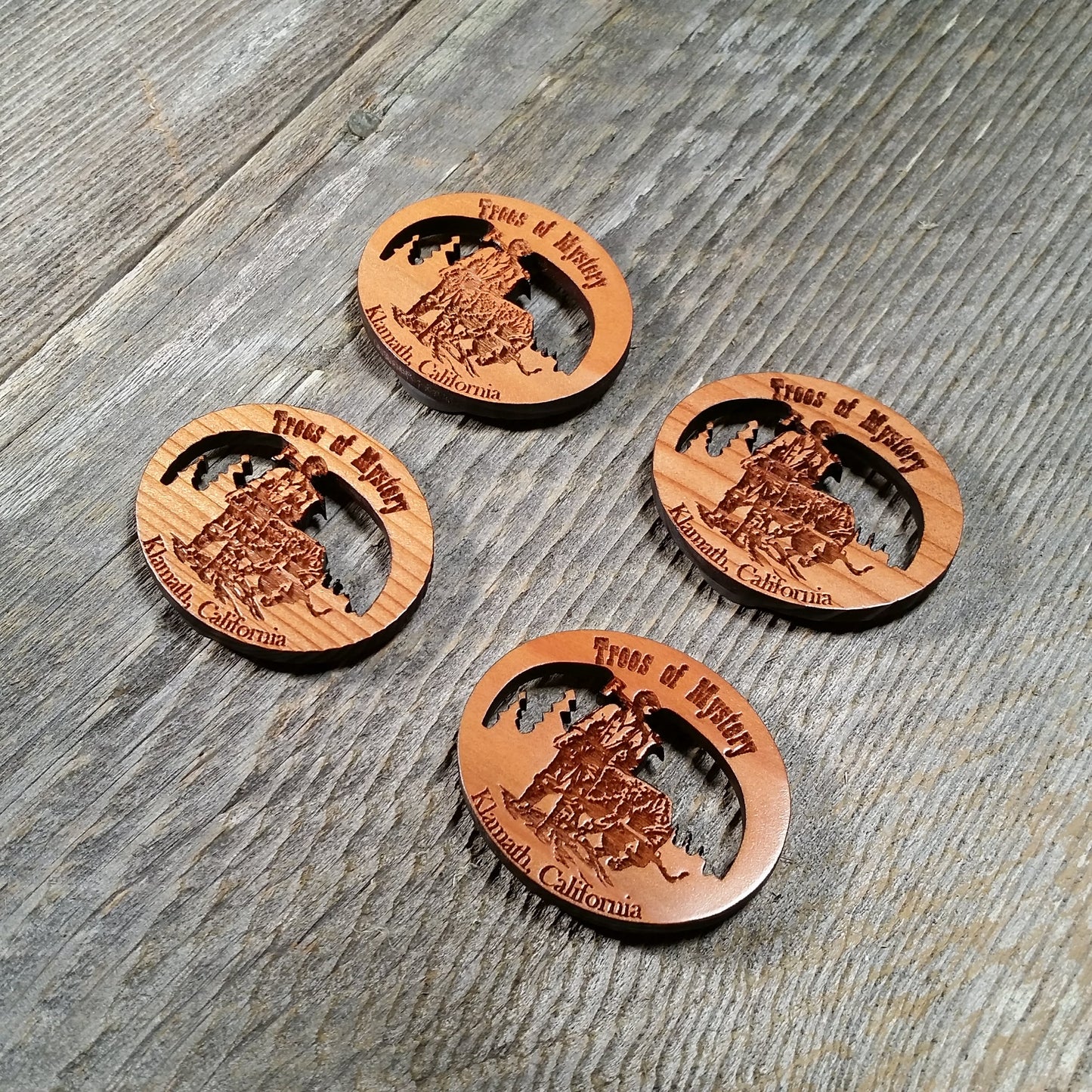 Trees of Mystery Souvenir Magnet Handcrafted USA Travel Wood Gift - M 4009