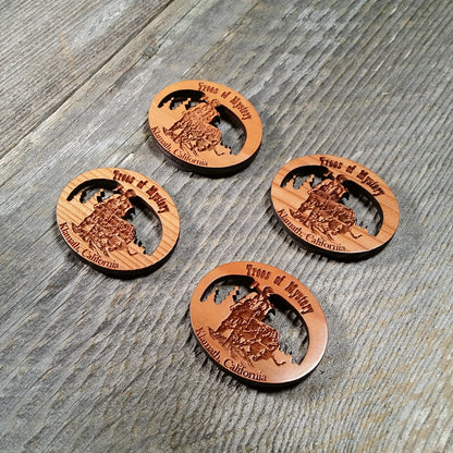 Trees of Mystery Souvenir Magnet Handcrafted USA Travel Wood Gift - M 4009