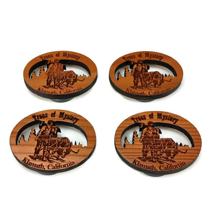 Trees of Mystery Souvenir Magnet Handcrafted USA Travel Wood Gift - M 4009