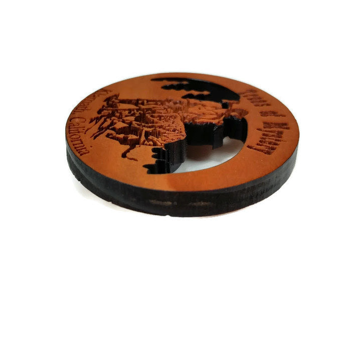 Trees of Mystery Souvenir Magnet Handcrafted USA Travel Wood Gift - M 4009