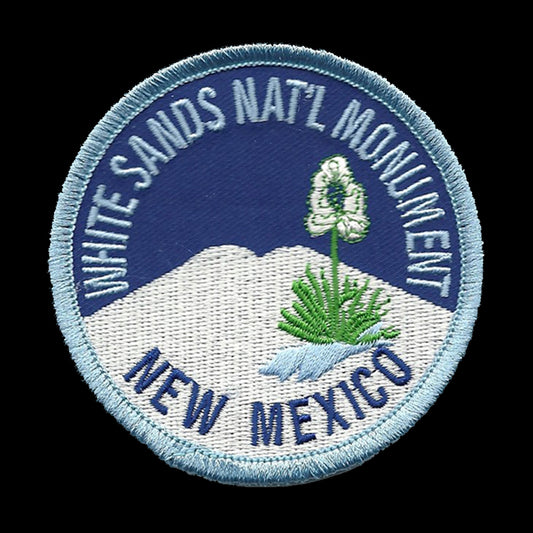 Vintage White Sands National Monument Iron on Patch New Mexico Souvenir - 10035