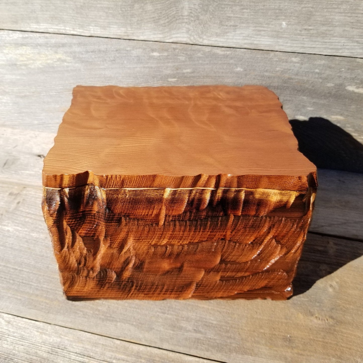 Wood Jewelry Box Redwood Handmade California Storage #433 5th Anniversary Gift Christmas Gift - Mother's Day Gift - Redwood Urn