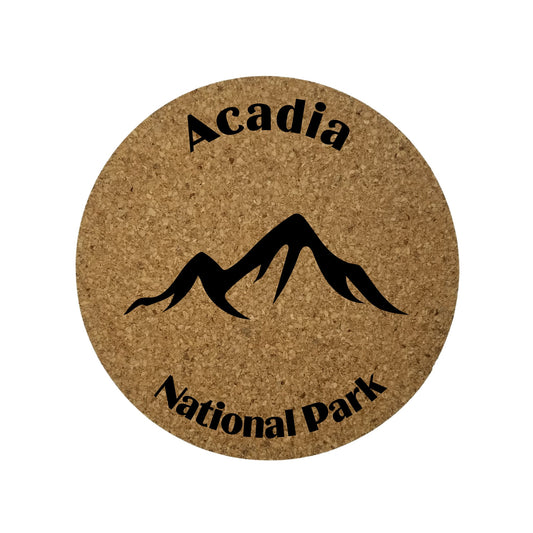 Acadia National Park Coaster Set of 4 Mountains Maine Souvenir Cadillac Mountain ME Souvenir Travel Gift Memory from Home