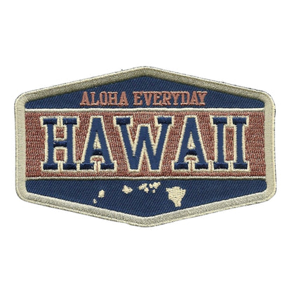 Hawaii Patch – HI Souvenir Aloha Everyday Travel Patch – Iron On – Applique 4"" Island Embellishment Souvenir