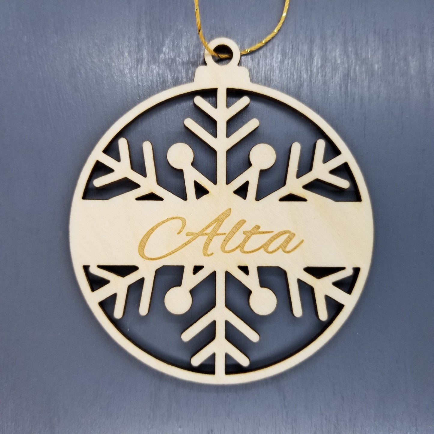 Wholesale Alta Ornament Handmade Wood Utah Souvenir