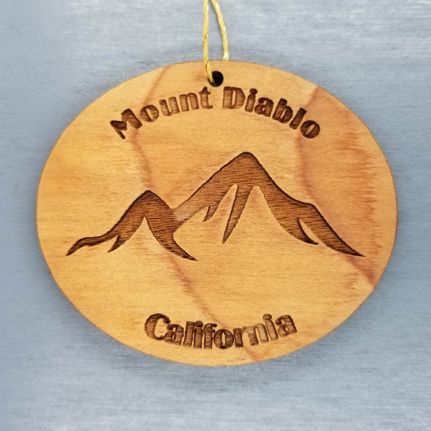 Wholesale Mount Diablo Ornament Wood California Souvenir Mountains