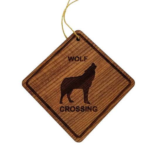 Wholesale Wolf Crossing Ornament - Wolf Wood Souvenir