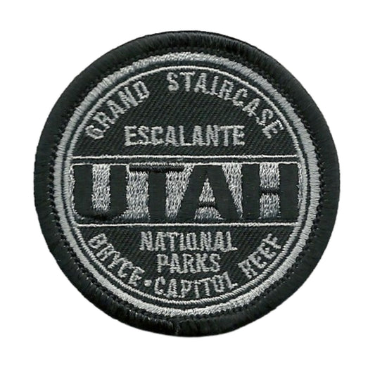 Utah Patch – Escalante Grand Staircase Bryce Capitol Reef National Parks UT – Travel Patch Iron On – UT Souvenir Patch – Travel Gift 2.25″