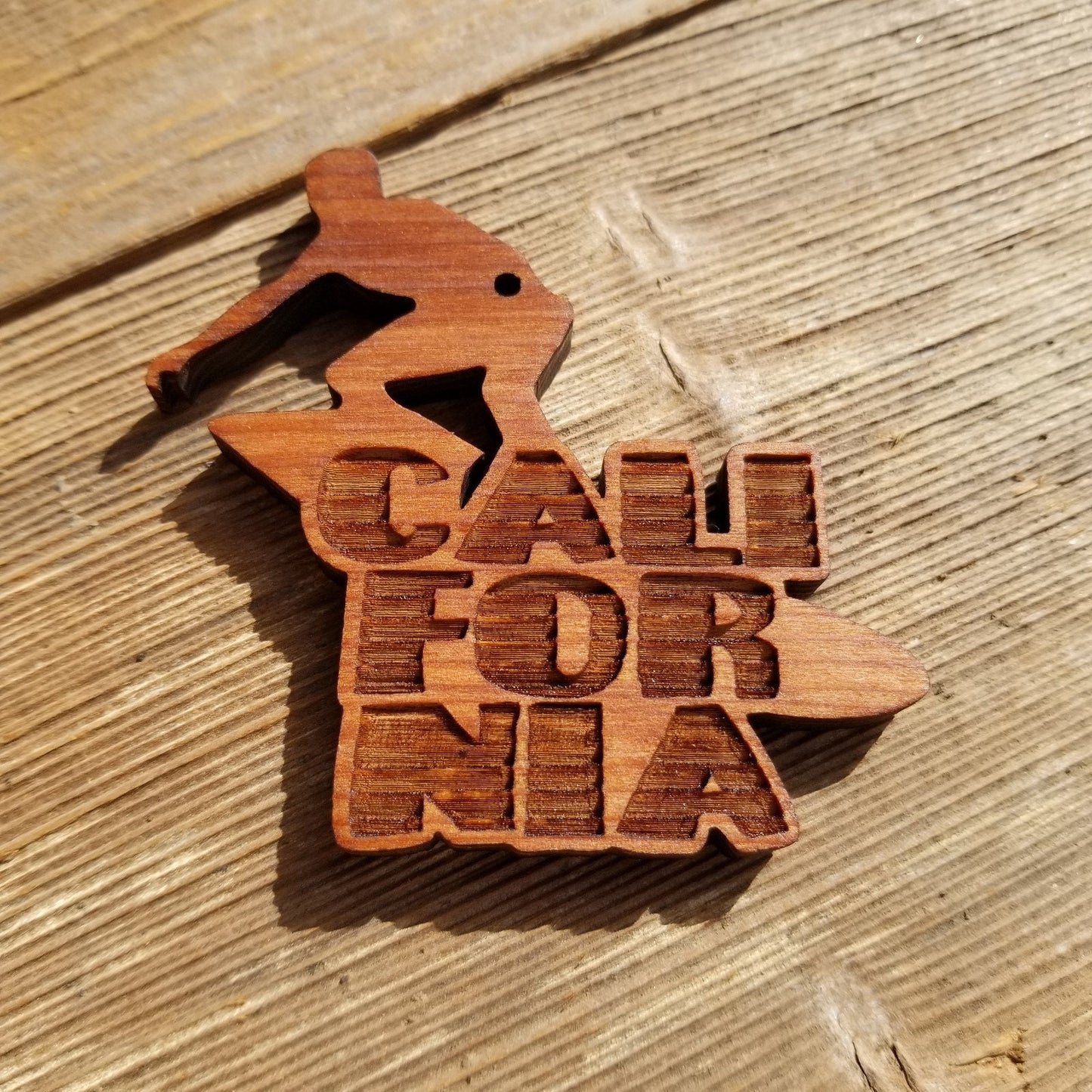 Wholesale California Surfer Surfing Christmas Ornament Wood Souvenir