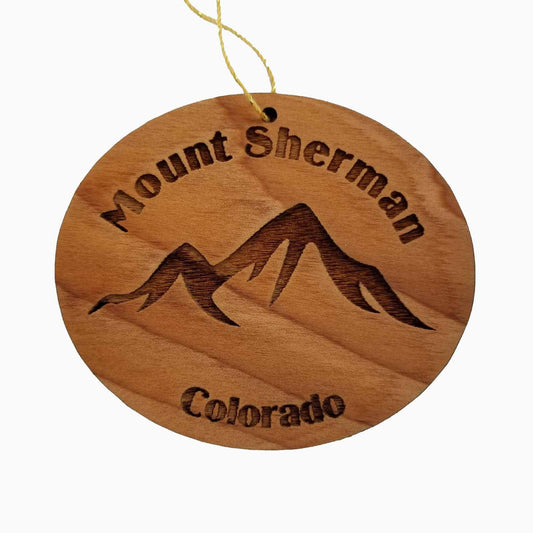 Wholesale Mount Sherman Ornament Wood Colorado Souvenir CO Mountains