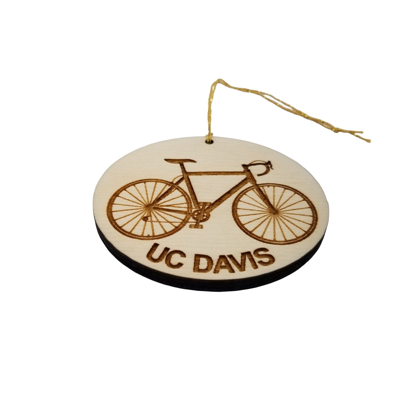 Oregon State University Wood Ornament - OSU Mens Bike or Bicycle - Handmade Wood Ornament Made in USA Christmas Decor