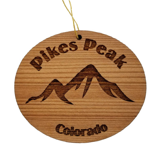 Wholesale Pikes Peak Ornament Wood Colorado Souvenir Ski Resort CO Mountains