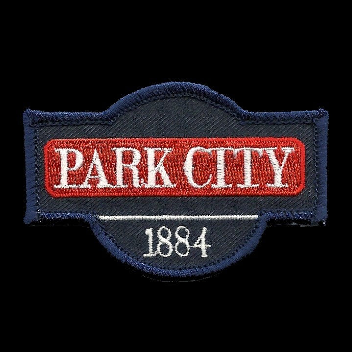 Park City Utah Patch – Mountain Resort Logo UT – Travel Patch Iron On – UT Souvenir Patch – Embellishment Applique – Travel Gift 3″