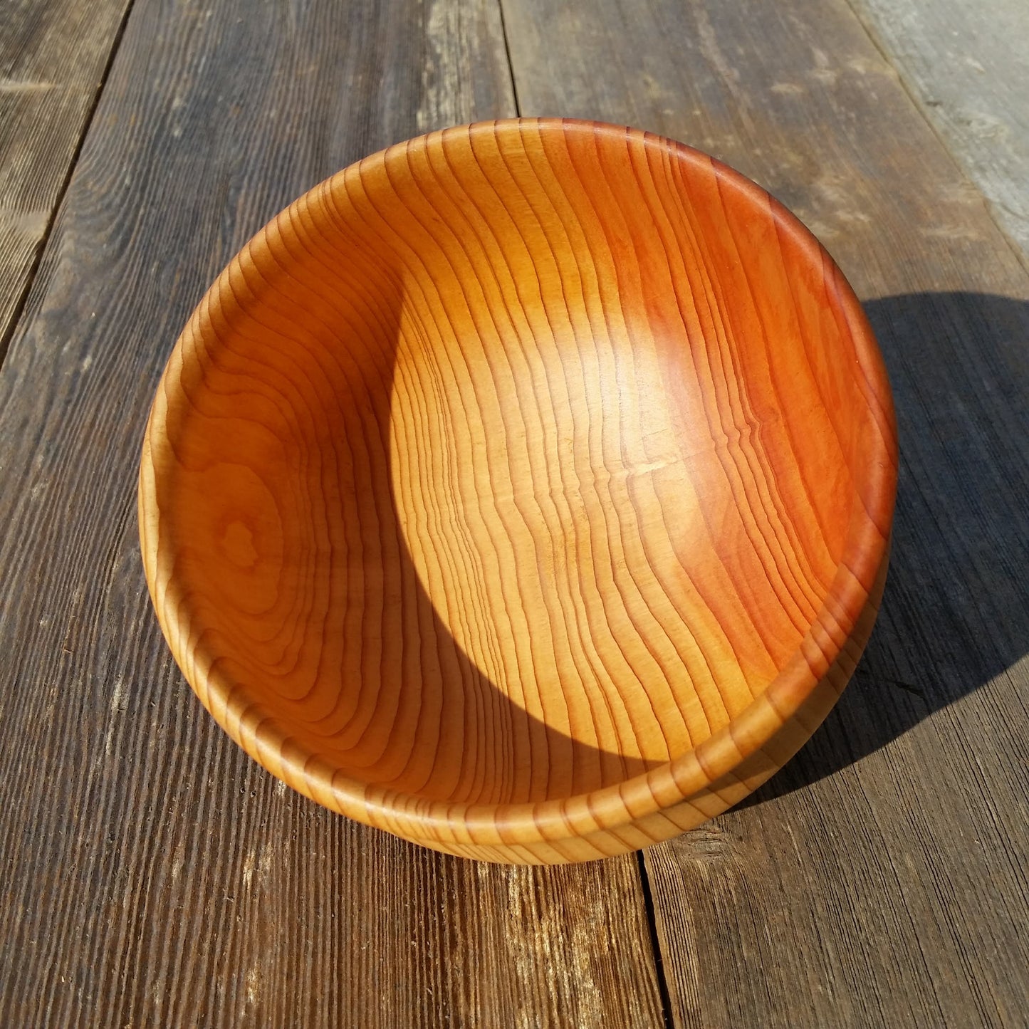 Cedar Bowl Hand Turned 5.75 Inch Handmade In The USA Northern California Rustic Home Decor Wood Art #A26