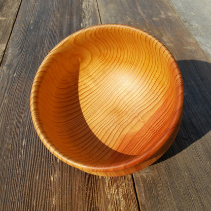 Cedar Bowl Hand Turned 5.75 Inch Handmade In The USA Northern California Rustic Home Decor Wood Art #A26