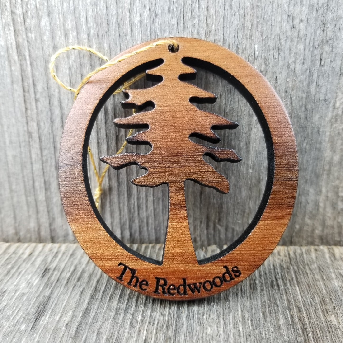 Wholesale Redwood Tree The Redwoods Wood Christmas Ornament Souvenir