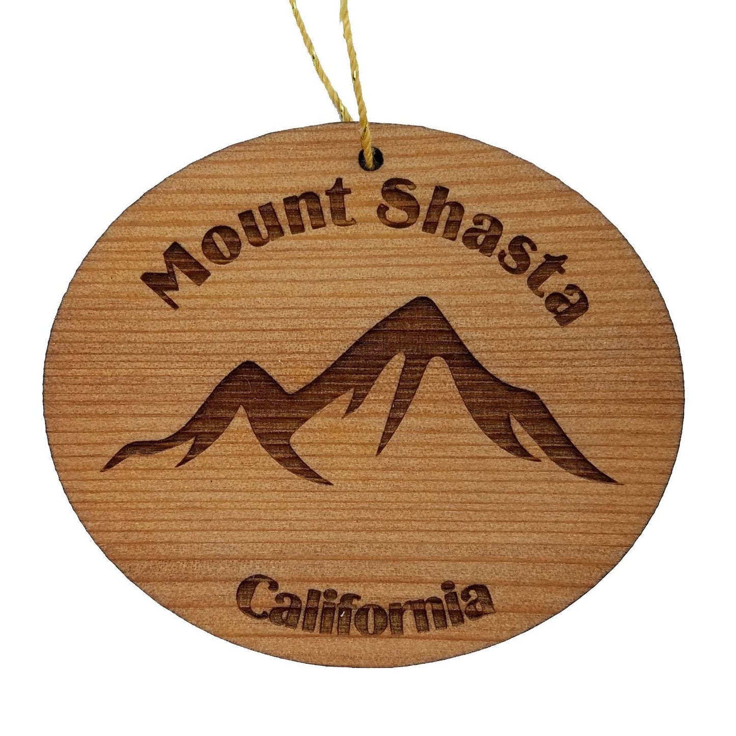 Wholesale Mount Shasta Mountains Ornament Wood California Souvenir