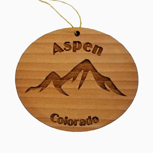 Wholesale Aspen Colorado Ornament Handmade Wood CO Souvenir Mountains