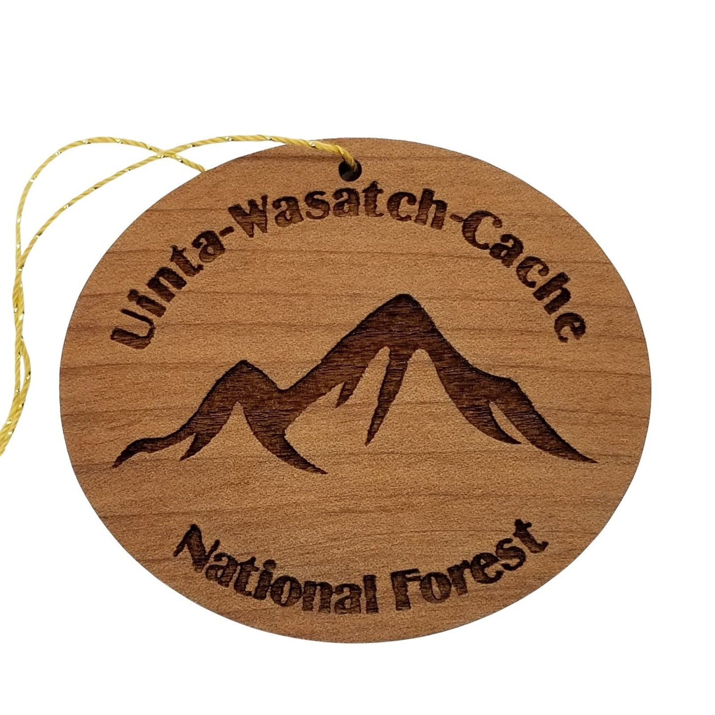 Wholesale Uinta Wasatch Cache National Forest Mountains Ornament Handmade Wood Souvenir