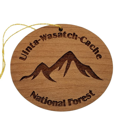 Wholesale Uinta Wasatch Cache National Forest Mountains Ornament Handmade Wood Souvenir