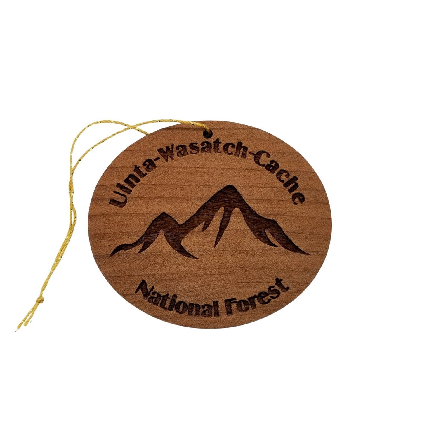 Wholesale Uinta Wasatch Cache National Forest Mountains Ornament Handmade Wood Souvenir