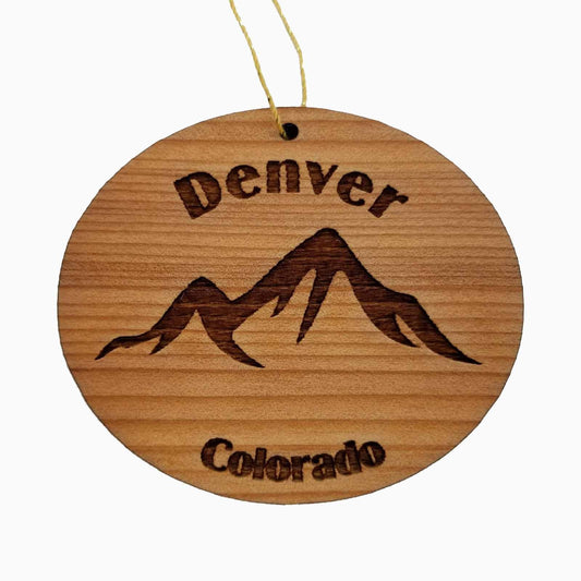 Wholesale Denver Colorado Ornament Wood CO Souvenir Mountains