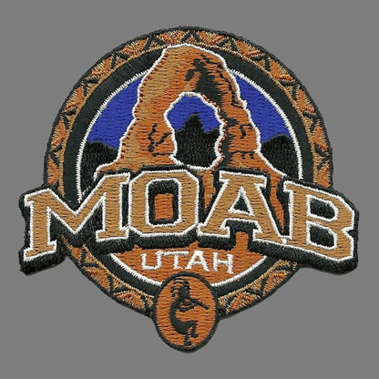 Utah Patch – Moab UT – Arches National Park – Travel Patch Iron On – UT Souvenir Patch – Embellishment Applique – 3″ Travel Gift Kokopelli